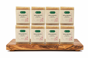 Wild roses Soap Bar - Non-drying, Long Lasting, Body & Hand, 5 oz | Sunshine & K Handmade Soaps