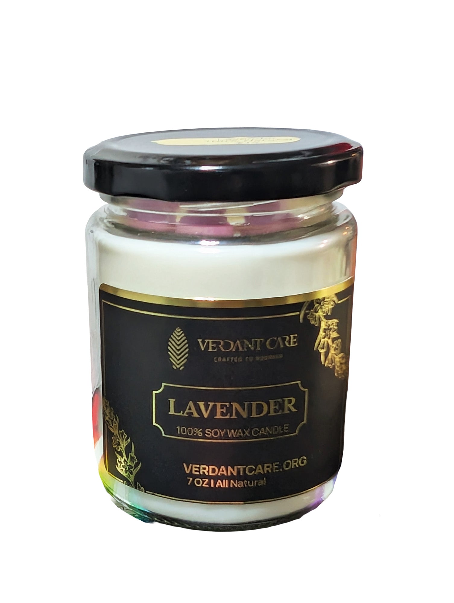 Pure Lavender Candle – 7 oz Soy Wax | 100% Natural with Lavender Essential Oil