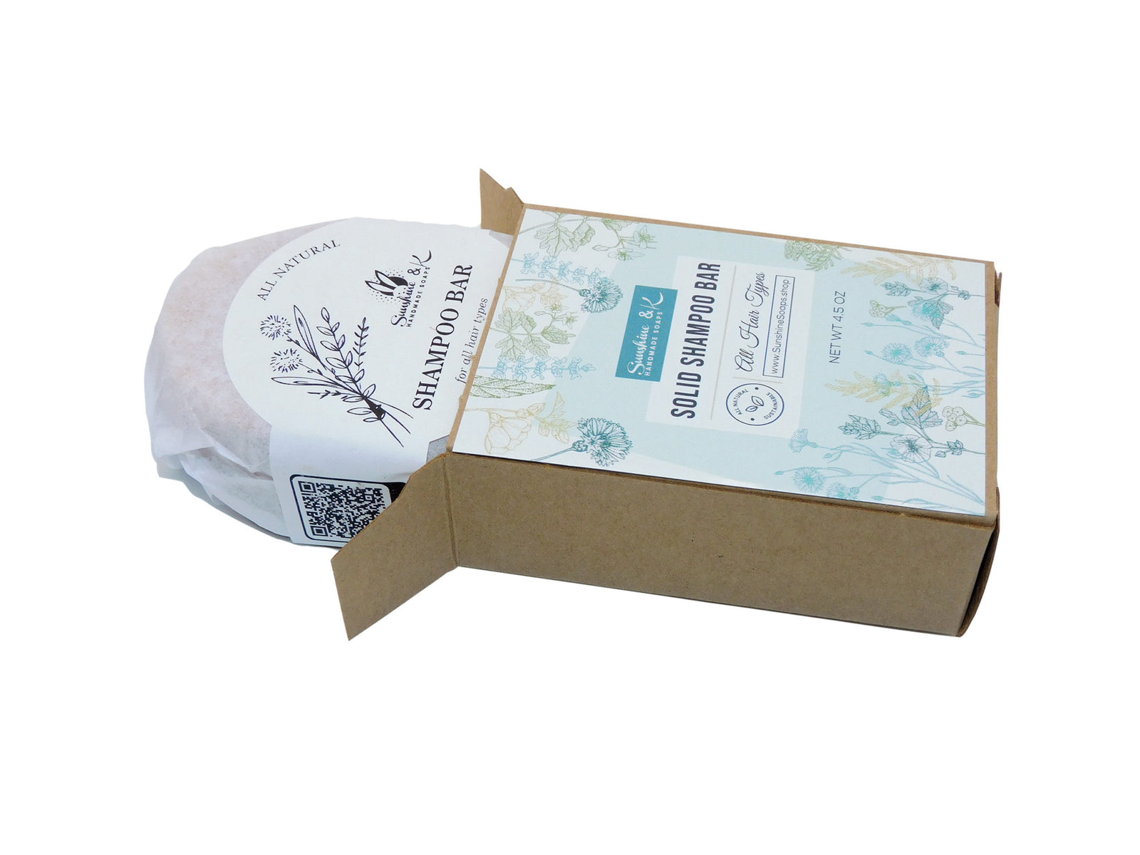 Shampoo Bar – Natural Handmade Shampoo for most Hair Types - Contains Almond Oil